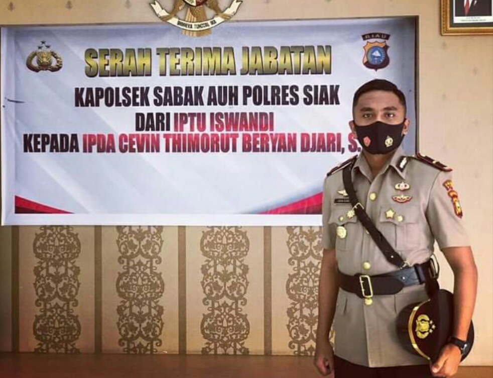 Kapolsek Sabak Auh Ipda.Cevin Thimorut Beryan, S.T